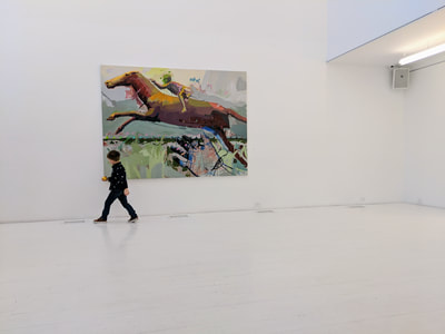 Spicatto, acrylique sur toile de Guillaume Klootier exposé en 2018 au Livart